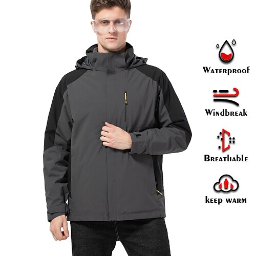 Per uomo Pantaloni della giacca antipioggia Giubbino da escursione Giacca impermeabile da escursione Inverno All'aperto Collage Impermeabile Antivento Traspirante Zip anteriore Giacca Felpa con
Per uomo Pantaloni della giacca antipioggia Giubbino da escursione Giacca impermeabile da escursione Inverno All'aperto Collage Impermeabile Antivento Traspirante Zip anteriore Giacca Felpa con
