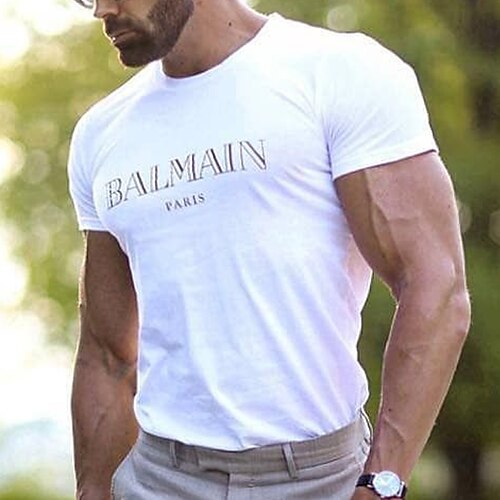 Herre Store størrelser Big Tall T skjorte T-skjorter Crewneck Hvit Kort Erme utendørs Ut på byen Trykt mønster Bokstaver Klær Bomullsblanding Gatemote Stilfull Fritid
Herre Store størrelser Big Tall T skjorte T-skjorter Crewneck Hvit Kort Erme utendørs Ut på byen Trykt mønster Bokstaver Klær Bomullsblanding Gatemote Stilfull Fritid