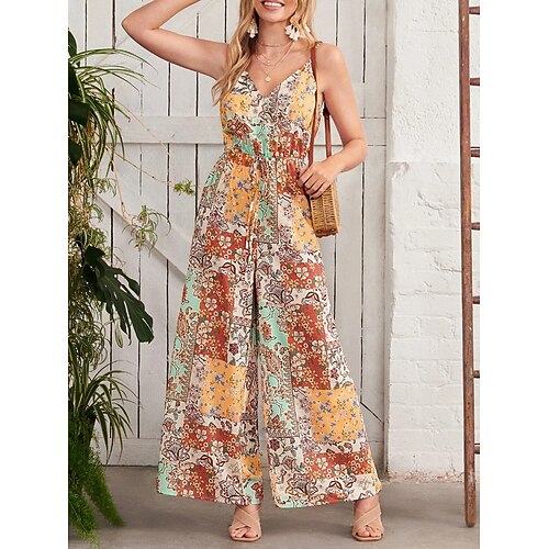 Per donna Tuta Schiena scoperta Vita alta Floreale A V Streetwear Strada Per eventi Standard Senza maniche Giallo S M L Estate
Per donna Tuta Schiena scoperta Vita alta Floreale A V Streetwear Strada Per eventi Standard Senza maniche Giallo S M L Estate