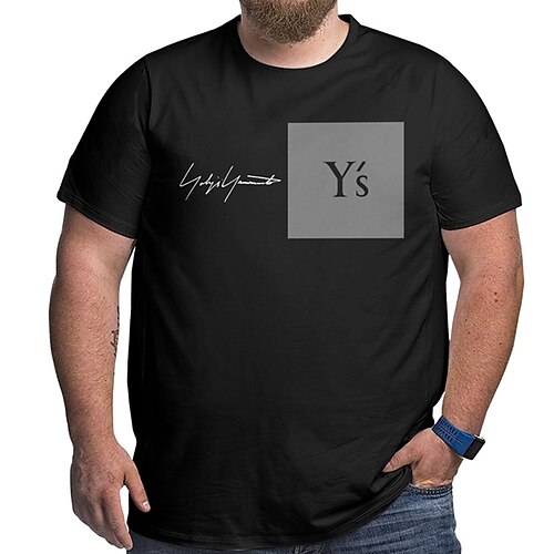 Herre Store størrelser Big Tall T skjorte T-skjorter Crewneck Svart Hvit Navyblå Kort Erme utendørs Ut på byen Trykt mønster Bokstaver Klær Bomullsblanding Gatemote Stilfull Fritid
Herre Store størrelser Big Tall T skjorte T-skjorter Crewneck Svart Hvit Navyblå Kort Erme utendørs Ut på byen Trykt mønster Bokstaver Klær Bomullsblanding Gatemote Stilfull Fritid