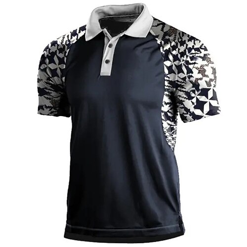 Herre POLO Trøje Golftrøje Houndstooth Mønster Grafiske tryk Aftæpning Navyblå udendørs Gade Kort Ærme Knap ned Trykt mønster Tøj Sport Mode Gade Designer
Herre POLO Trøje Golftrøje Houndstooth Mønster Grafiske tryk Aftæpning Navyblå udendørs Gade Kort Ærme Knap ned Trykt mønster Tøj Sport Mode Gade Designer