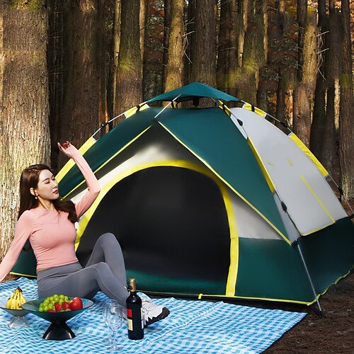 4 personer Telt Familie Camping Telt Utendørs Vanntett UV Solbeskyttelse Vindtett Telt 1500-2000 mm til Fisking Klatring Strand Oxfordtøy 200210145 cm
4 personer Telt Familie Camping Telt Utendørs Vanntett UV Solbeskyttelse Vindtett Telt 1500-2000 mm til Fisking Klatring Strand Oxfordtøy 200210145 cm