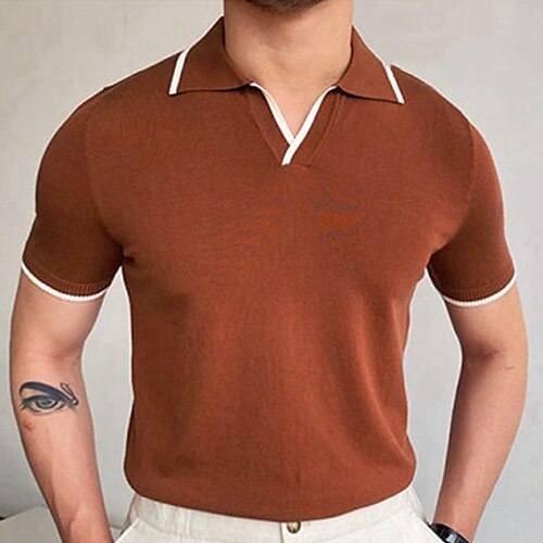 Herre Polo Strikk polo Virksomhet Daglig Knaphul Kort Erme Stilfull Klassisk عادي Strikket Sommer Vår Brun Polo
Herre Polo Strikk polo Virksomhet Daglig Knaphul Kort Erme Stilfull Klassisk عادي Strikket Sommer Vår Brun Polo