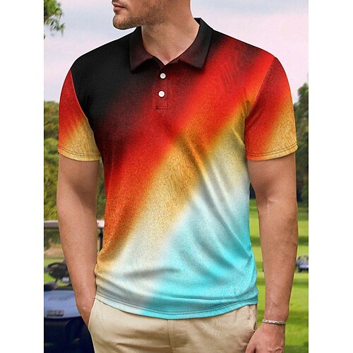 Per uomo POLO Camicia da golf Golf Gradiente Stampe astratte Collo ripiegabile Arcobaleno Esterno Strada Maniche corte Bottone giù Stampa Abbigliamento Sportivo Di tendenza Streetwear Originale
Per uomo POLO Camicia da golf Golf Gradiente Stampe astratte Collo ripiegabile Arcobaleno Esterno Strada Maniche corte Bottone giù Stampa Abbigliamento Sportivo Di tendenza Streetwear Originale