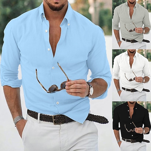 Per uomo camicia di lino Camicia Camicia estiva Camicia da spiaggia Collo ripiegabile Estate Primavera Manica lunga Nero Bianco Blu Tinta unica Esterno Strada Abbigliamento Bottone giù
Per uomo camicia di lino Camicia Camicia estiva Camicia da spiaggia Collo ripiegabile Estate Primavera Manica lunga Nero Bianco Blu Tinta unica Esterno Strada Abbigliamento Bottone giù