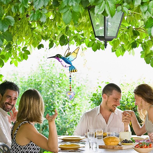 farvet glas fugl solfanger med krystal til vindue, hængende prisme til havedekoration, glas kolibri ornament ophæng, sollys refleksion regnbue maker, håndlavede perle sæt gave til voksne
farvet glas fugl solfanger med krystal til vindue, hængende prisme til havedekoration, glas kolibri ornament ophæng, sollys refleksion regnbue maker, håndlavede perle sæt gave til voksne