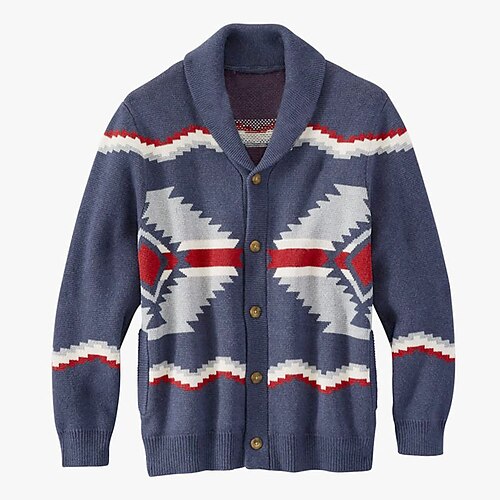 Herre Genser Cardigan Genser Riflet Strikke Normal Strikket Geometrisk Knaphul Oppvarminger Moderne Moderne Dagligdagstøy Ut på byen Klær Vinter Blå M L XL
Herre Genser Cardigan Genser Riflet Strikke Normal Strikket Geometrisk Knaphul Oppvarminger Moderne Moderne Dagligdagstøy Ut på byen Klær Vinter Blå M L XL