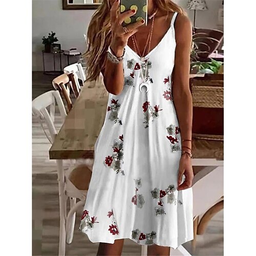 Per donna Vestito casual Abito estivo Abito sottoveste Floreale Stampa Con bretelline Mini abito Di tendenza Streetwear Esterno Giornaliero Senza maniche Standard Bianco Estate Primavera S M L XL XXL
Per donna Vestito casual Abito estivo Abito sottoveste Floreale Stampa Con bretelline Mini abito Di tendenza Streetwear Esterno Giornaliero Senza maniche Standard Bianco Estate Primavera S M L XL XXL