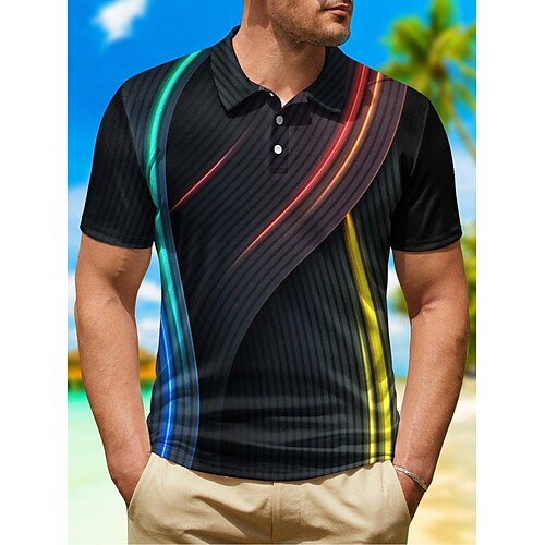Herre POLO Trøje Golftrøje Grafiske tryk Geometri Lineær Aftæpning Sort Sort / Grøn Sort / Lilla Sort / Brun Rød udendørs Gade Kort Ærme Knap ned Trykt mønster Tøj Sport Mode Gade Designer
Herre POLO Trøje Golftrøje Grafiske tryk Geometri Lineær Aftæpning Sort Sort / Grøn Sort / Lilla Sort / Brun Rød udendørs Gade Kort Ærme Knap ned Trykt mønster Tøj Sport Mode Gade Designer