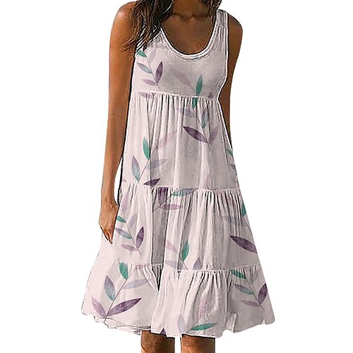 Per donna Vestito casual Abito senza maniche Abito voluminoso Floreale Increspato Stampa Girocollo Vestito longuette Di tendenza Streetwear Esterno Strada Senza maniche Morbido Bianco Giallo Azzurro
Per donna Vestito casual Abito senza maniche Abito voluminoso Floreale Increspato Stampa Girocollo Vestito longuette Di tendenza Streetwear Esterno Strada Senza maniche Morbido Bianco Giallo Azzurro