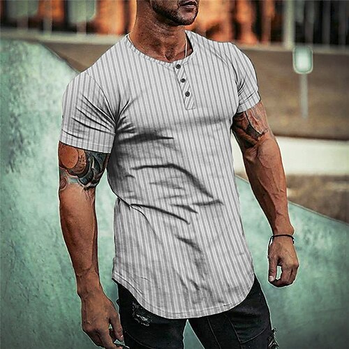 Per uomo Camicia Henley Magliette Pop art Strisce Henley Abbigliamento Stampa 3D Esterno Informale Manica corta Bottone giù Stampa Di tendenza Originale Comodo
Per uomo Camicia Henley Magliette Pop art Strisce Henley Abbigliamento Stampa 3D Esterno Informale Manica corta Bottone giù Stampa Di tendenza Originale Comodo