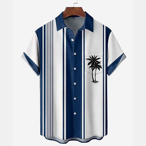 Per uomo Camicia Camicia hawaiana Camicia con bottoni Camicia estiva Maglietta informale Blu scuro Maniche corte Albero Strisce Stampe astratte Bavero Strada Da mare Tasche Abbigliamento Di tendenza
Per uomo Camicia Camicia hawaiana Camicia con bottoni Camicia estiva Maglietta informale Blu scuro Maniche corte Albero Strisce Stampe astratte Bavero Strada Da mare Tasche Abbigliamento Di tendenza