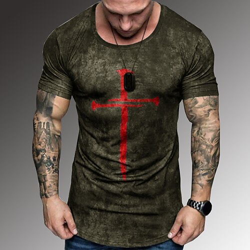 Per uomo maglietta Magliette grafiche Camicia 100% cotone lavaggio acido Pop art Croce Fede Girocollo Stampa a caldo Da tutti i giorni Da mare Manica corta Stampa Abbigliamento 100% cotone Sport
Per uomo maglietta Magliette grafiche Camicia 100% cotone lavaggio acido Pop art Croce Fede Girocollo Stampa a caldo Da tutti i giorni Da mare Manica corta Stampa Abbigliamento 100% cotone Sport