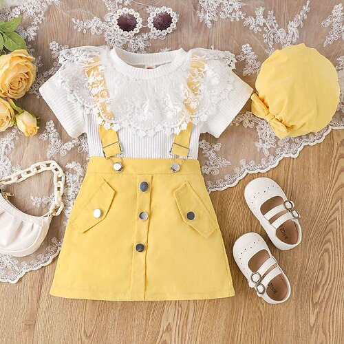 2 pezzi Bambino (1-4 anni) Da ragazza Tinta unica Completo Impostato Manica corta Attivo Informale 3-7 anni Estate Giallo Blu Viola
2 pezzi Bambino (1-4 anni) Da ragazza Tinta unica Completo Impostato Manica corta Attivo Informale 3-7 anni Estate Giallo Blu Viola