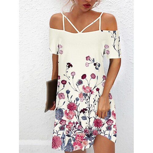 Per donna Vestito casual Abito etnico Abito estivo A foglia Floreale Stampa Senza spalline Mini abito Di tendenza Moderno Esterno Giornaliero Manica corta Morbido Bianco Rosa Blu Estate Primavera S M
Per donna Vestito casual Abito etnico Abito estivo A foglia Floreale Stampa Senza spalline Mini abito Di tendenza Moderno Esterno Giornaliero Manica corta Morbido Bianco Rosa Blu Estate Primavera S M