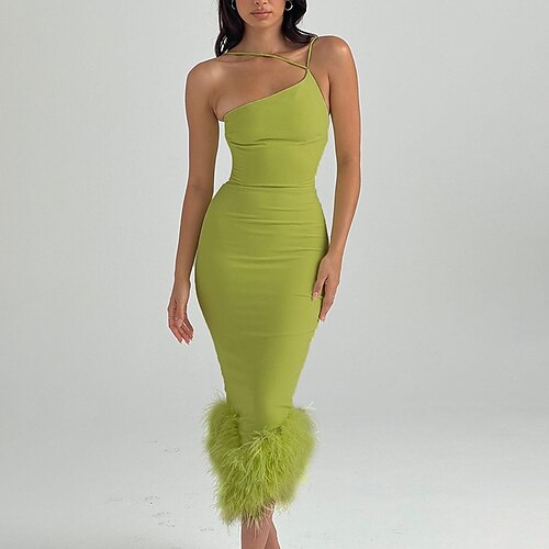 A sirena Abiti da festa Sensuale Vestito Abiti da festa Lunghezza tè Senza maniche Monospalla Polyester con Piume 2023
A sirena Abiti da festa Sensuale Vestito Abiti da festa Lunghezza tè Senza maniche Monospalla Polyester con Piume 2023