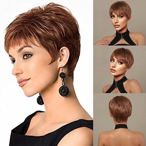 Menneskehårblanding Paryk Kort Naturlig lige Pixie Frisure Side Del Frisure i lag Assymetrisk frisure Blond Hvid Sølv Cosplay Curler & glattejern Naturlig hårgrænse Lågløs Brasiliansk hår Dame Alle
Menneskehårblanding Paryk Kort Naturlig lige Pixie Frisure Side Del Frisure i lag Assymetrisk frisure Blond Hvid Sølv Cosplay Curler & glattejern Naturlig hårgrænse Lågløs Brasiliansk hår Dame Alle