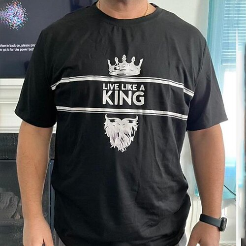 Per uomo Plus Size Grande Alto maglietta Magliette T-shirt grafica con corona e lettera Girocollo Nero Bianco Maniche corte Esterno Per uscire Stampa Alfabetico Stampe astratte Abbigliamento Misto
Per uomo Plus Size Grande Alto maglietta Magliette T-shirt grafica con corona e lettera Girocollo Nero Bianco Maniche corte Esterno Per uscire Stampa Alfabetico Stampe astratte Abbigliamento Misto