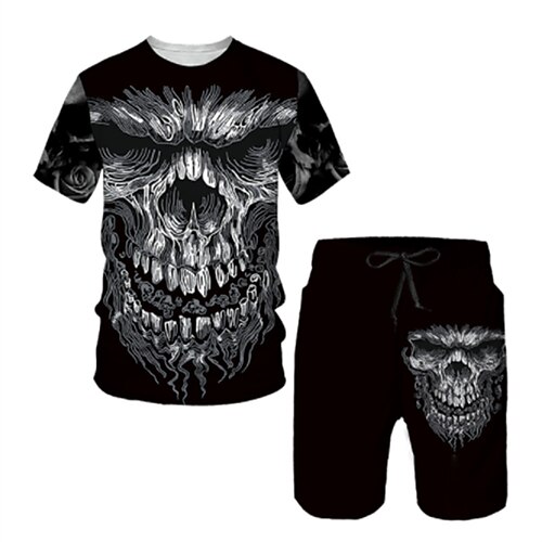 Per uomo Set di pantaloncini e magliette Completi con t-shirt Pop art Teschi Girocollo Abbigliamento Stampa 3D Esterno Giornaliero Manica corta Stampa 3D 2 pezzi 2 pezzi Originale Informale Comodo
Per uomo Set di pantaloncini e magliette Completi con t-shirt Pop art Teschi Girocollo Abbigliamento Stampa 3D Esterno Giornaliero Manica corta Stampa 3D 2 pezzi 2 pezzi Originale Informale Comodo
