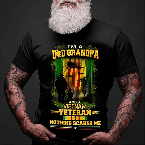 Herre T-shirt T-Shirts Grafisk Soldat Nationalflag Rund hals Tøj 3D-udskrivning udendørs Afslappet Kortærmet Trykt mønster Årgang Mode Designer
Herre T-shirt T-Shirts Grafisk Soldat Nationalflag Rund hals Tøj 3D-udskrivning udendørs Afslappet Kortærmet Trykt mønster Årgang Mode Designer