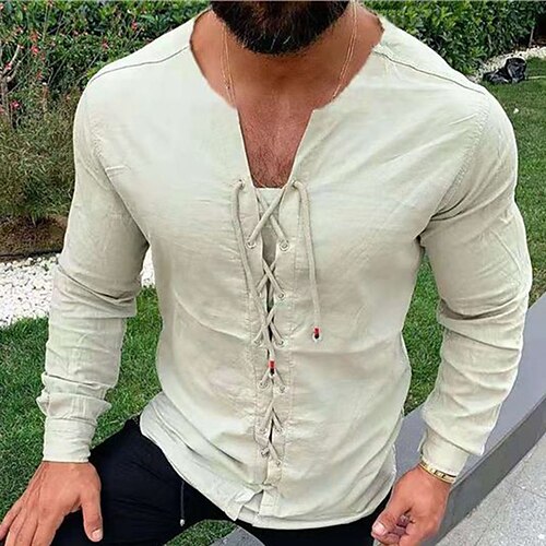 Per uomo Camicia Maglietta informale Nero Bianco Verde Manica lunga Liscio Spacco a V Strada Da mare Di base Abbigliamento Di tendenza Comodo Hawaiano
Per uomo Camicia Maglietta informale Nero Bianco Verde Manica lunga Liscio Spacco a V Strada Da mare Di base Abbigliamento Di tendenza Comodo Hawaiano