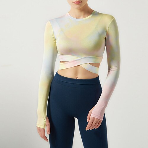 Dame Avskåret topp Tommelhull Batikkfarget Gul Rosa Spandex Yoga & Danse Sko Trening Treningsøkt Topper Langermet Sport Sportsklær Pustende Bekvem Hurtigtørkende Elastisk Tynn
Dame Avskåret topp Tommelhull Batikkfarget Gul Rosa Spandex Yoga & Danse Sko Trening Treningsøkt Topper Langermet Sport Sportsklær Pustende Bekvem Hurtigtørkende Elastisk Tynn