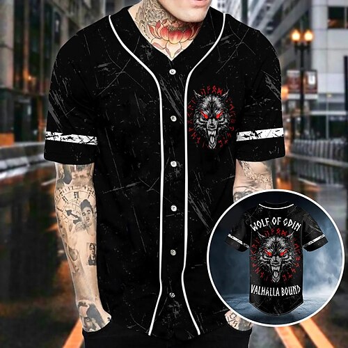 Herre Baseball Jersey Baseball skjorte Åndbart Letvægt Svedreducerende Kortærmet Trøye Trøje Regulær Trykt Sommer Gym Træning Tennis Golf
Herre Baseball Jersey Baseball skjorte Åndbart Letvægt Svedreducerende Kortærmet Trøye Trøje Regulær Trykt Sommer Gym Træning Tennis Golf