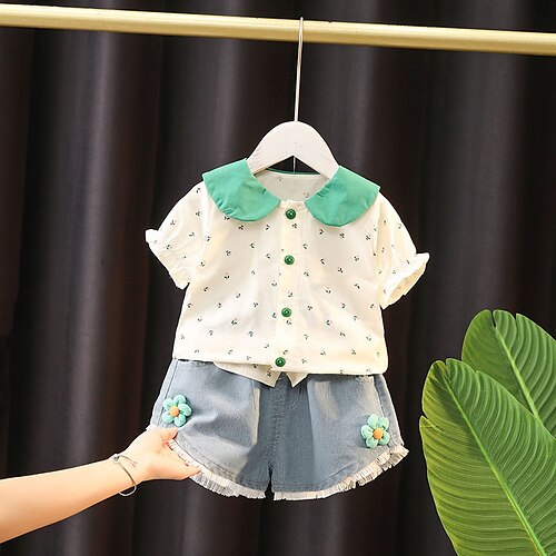 2 pezzi Bambino (1-4 anni) Da ragazza Cartoni animati Completo Impostato Manica corta Giornaliero Informale 3-7 anni Estate Verde
2 pezzi Bambino (1-4 anni) Da ragazza Cartoni animati Completo Impostato Manica corta Giornaliero Informale 3-7 anni Estate Verde