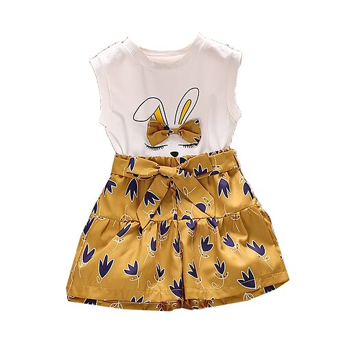 2 deler Baby Jente Dyr Shorts dress Sett Kortermet Bedårende Avslappet 3-7 år Sommer Lyseblå Hvit
2 deler Baby Jente Dyr Shorts dress Sett Kortermet Bedårende Avslappet 3-7 år Sommer Lyseblå Hvit