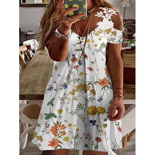 abito maglione casual da donna plus size abito maglione in pizzo abito maglione midi floreale manica corta patchwork in pizzo cinghia moda all'aperto bianco blu estate primavera l xl xxl 3xl 4xl
abito maglione casual da donna plus size abito maglione in pizzo abito maglione midi floreale manica corta patchwork in pizzo cinghia moda all'aperto bianco blu estate primavera l xl xxl 3xl 4xl
