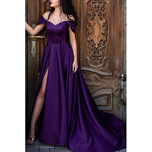 Linea-A Abiti da ballo Da principessa Vestito Formale Strascico a terra Senza maniche Senza spalline Raso con A pieghe Fessura 2023
Linea-A Abiti da ballo Da principessa Vestito Formale Strascico a terra Senza maniche Senza spalline Raso con A pieghe Fessura 2023