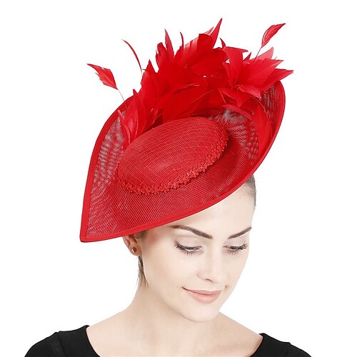 fascinators sinamay Bryllup Kentucky Derby Mode Bryllup Med Fjer Medaljon Hovedbeklædning
fascinators sinamay Bryllup Kentucky Derby Mode Bryllup Med Fjer Medaljon Hovedbeklædning