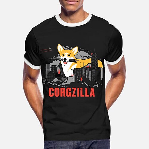 Herre T-shirt T-Shirts Grafisk Dyr Hund Rund hals Tøj 3D-udskrivning udendørs Afslappet Kortærmet Trykt mønster Mode Designer Årgang
Herre T-shirt T-Shirts Grafisk Dyr Hund Rund hals Tøj 3D-udskrivning udendørs Afslappet Kortærmet Trykt mønster Mode Designer Årgang