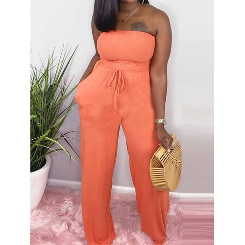 Per donna Tuta Schiena scoperta Vita alta Tinta unica Senza bretelline Streetwear Strada Giornaliero Standard Senza maniche Nero Giallo Rosso S M L Estate
Per donna Tuta Schiena scoperta Vita alta Tinta unica Senza bretelline Streetwear Strada Giornaliero Standard Senza maniche Nero Giallo Rosso S M L Estate