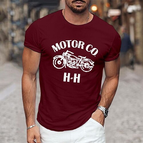Herre T-shirt Grafiske T-shirts Cool skjorte Grafiske tryk Motorcykel Hobby Rund hals Varm Stempling Gade Ferierejse Kort Ærme Trykt mønster Tøj Designer Basale Moderne Moderne
Herre T-shirt Grafiske T-shirts Cool skjorte Grafiske tryk Motorcykel Hobby Rund hals Varm Stempling Gade Ferierejse Kort Ærme Trykt mønster Tøj Designer Basale Moderne Moderne