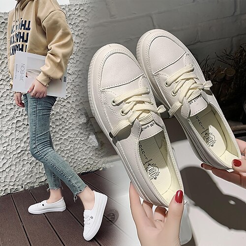 Dame Unisex Kondisko Komfort Sko Daglig Paillette Flade hæle Rund Tå Afslappet Gang Læder Hjemmesko Helfarve Hvid Beige
Dame Unisex Kondisko Komfort Sko Daglig Paillette Flade hæle Rund Tå Afslappet Gang Læder Hjemmesko Helfarve Hvid Beige