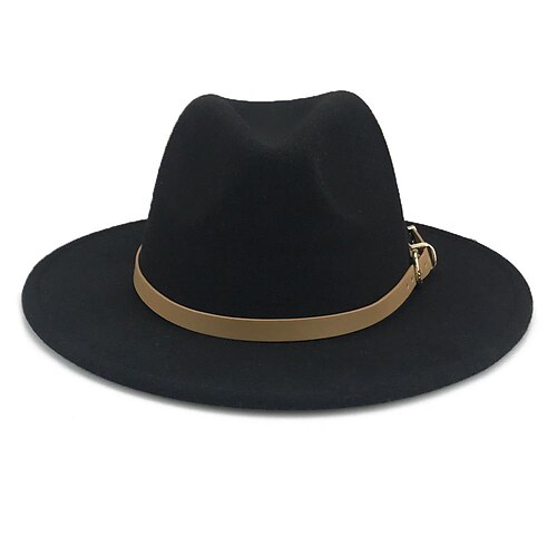 berretto Lana / acrilico Cappello Fedora Formale Matrimonio Semplice Classico Con Fibbia di metallo Colore Puro Copricapo Copricapo
berretto Lana / acrilico Cappello Fedora Formale Matrimonio Semplice Classico Con Fibbia di metallo Colore Puro Copricapo Copricapo