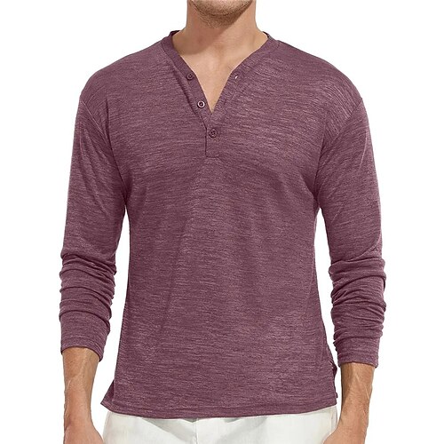 Herre Henley-skjorte Tee Top Vanlig V-hals Gade Ferierejse Langærmet Tøj Designer Basale Moderne Moderne
Herre Henley-skjorte Tee Top Vanlig V-hals Gade Ferierejse Langærmet Tøj Designer Basale Moderne Moderne