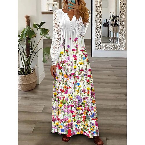 abiti plissettati in pizzo floreale da donna abito lungo abito maxi abito a linea abito stampato abito primaverile moda floreale vacanza data fine settimana manica lunga abito scollo a V rosso blu
abiti plissettati in pizzo floreale da donna abito lungo abito maxi abito a linea abito stampato abito primaverile moda floreale vacanza data fine settimana manica lunga abito scollo a V rosso blu