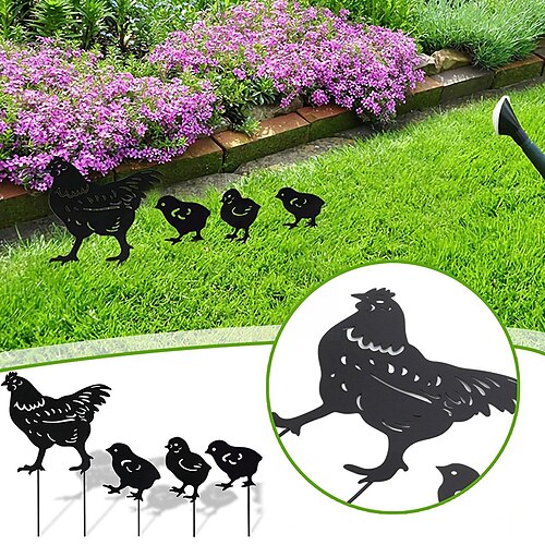 4 pezzi pali da giardino di pollo pali innovativi per animali in ferro decorazioni per prati animali ornamenti per galline di pollo per giardino esterno
4 pezzi pali da giardino di pollo pali innovativi per animali in ferro decorazioni per prati animali ornamenti per galline di pollo per giardino esterno