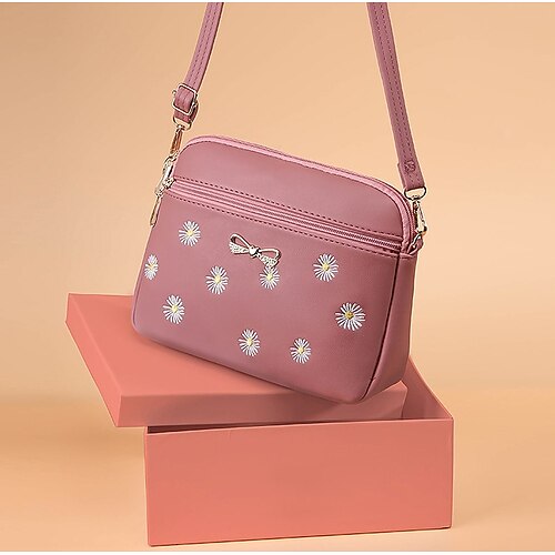 Dame Crossbody-veske Skulderveske Ransel PU lær utendørs Daglig Glidelås Justerbare Vanntett Lettvekt Broderi Blomsternål i krystall Vin Svart Dusty Rose
Dame Crossbody-veske Skulderveske Ransel PU lær utendørs Daglig Glidelås Justerbare Vanntett Lettvekt Broderi Blomsternål i krystall Vin Svart Dusty Rose