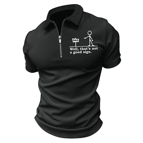 Herre POLO Trøje Zip Polo Golftrøje Bogstaver Grafiske tryk Aftæpning Sort Blå udendørs Gade Kort Ærme Lynlås Trykt mønster Tøj Mode Designer Afslappet Åndbart
Herre POLO Trøje Zip Polo Golftrøje Bogstaver Grafiske tryk Aftæpning Sort Blå udendørs Gade Kort Ærme Lynlås Trykt mønster Tøj Mode Designer Afslappet Åndbart