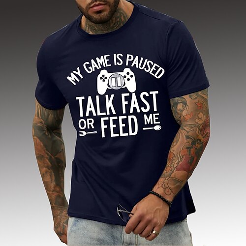 Herre T-shirt Grafiske T-shirts Cool skjorte Grafiske tryk Spillekonsol Hobby Rund hals Varm Stempling Gade Ferierejse Kort Ærme Trykt mønster Tøj Designer Basale Moderne Moderne
Herre T-shirt Grafiske T-shirts Cool skjorte Grafiske tryk Spillekonsol Hobby Rund hals Varm Stempling Gade Ferierejse Kort Ærme Trykt mønster Tøj Designer Basale Moderne Moderne