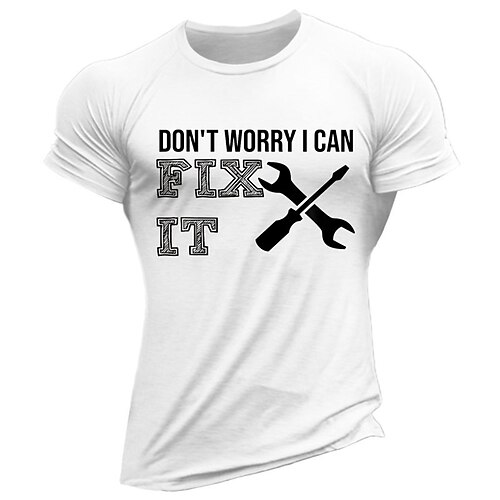 Herre T-shirt Grafiske T-shirts Cool skjorte Grafiske tryk bogstavtryk Hobby Rund hals Varm Stempling I Fix Stuff Gade Ferierejse Kort Ærme Trykt mønster Tøj Designer Basale Bekvem
Herre T-shirt Grafiske T-shirts Cool skjorte Grafiske tryk bogstavtryk Hobby Rund hals Varm Stempling I Fix Stuff Gade Ferierejse Kort Ærme Trykt mønster Tøj Designer Basale Bekvem