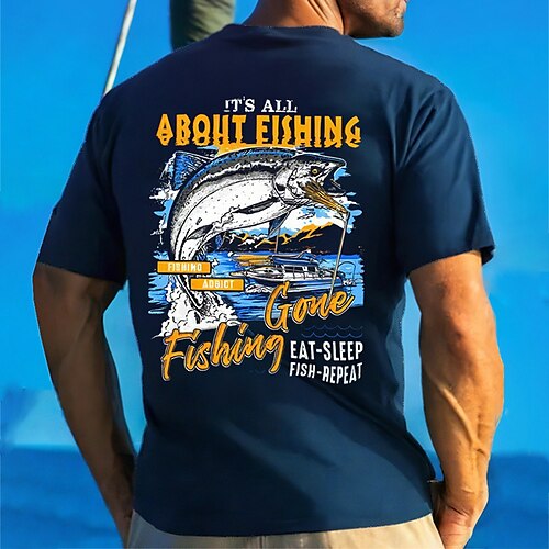 Herre T-shirt Grafiske T-shirts Cool skjorte Grafiske tryk Fisk Rund hals Varm Stempling Gade Ferierejse Kort Ærme Trykt mønster Tøj Mode Designer Basale
Herre T-shirt Grafiske T-shirts Cool skjorte Grafiske tryk Fisk Rund hals Varm Stempling Gade Ferierejse Kort Ærme Trykt mønster Tøj Mode Designer Basale