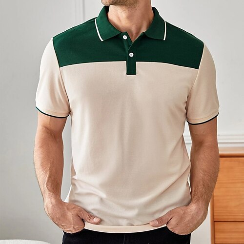 Per uomo POLO Camicia da golf Golf Strada Informale Classico Manica corta Di tendenza Essenziale Color Block Pulsante Estate Standard Bianco POLO
Per uomo POLO Camicia da golf Golf Strada Informale Classico Manica corta Di tendenza Essenziale Color Block Pulsante Estate Standard Bianco POLO