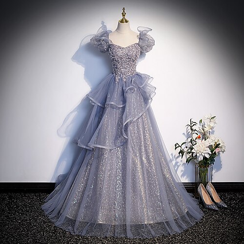Da ballo Abiti da Quinceanera Da principessa Vestito Prestazioni Lungo Manica corta Squadrata Tulle con Dettagli con cristalli Con balze 2023
Da ballo Abiti da Quinceanera Da principessa Vestito Prestazioni Lungo Manica corta Squadrata Tulle con Dettagli con cristalli Con balze 2023