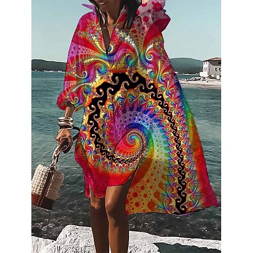 Dame Skjortekjole Hverdagskjole Swing Kjole Mini kjole udendørs Daglig Ferierejse Polyester Mode Afslappet Krave Knap Trykt mønster Langærmet Sommer Forår Efterår 2023 Løstsiddende Rød Paisley S M L
Dame Skjortekjole Hverdagskjole Swing Kjole Mini kjole udendørs Daglig Ferierejse Polyester Mode Afslappet Krave Knap Trykt mønster Langærmet Sommer Forår Efterår 2023 Løstsiddende Rød Paisley S M L