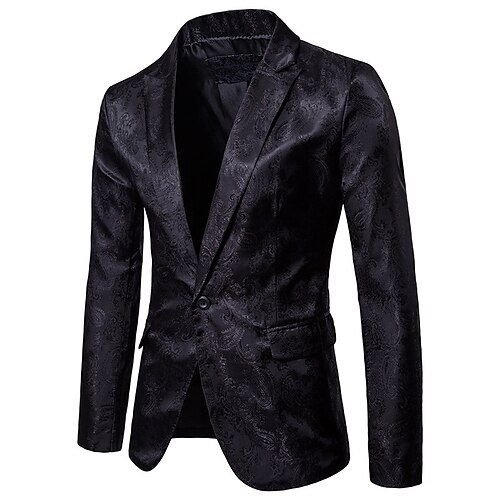 Per uomo Festa A paisley Giacca Blazer Standard Taglio standard Modello Monopetto - 1 bottone Nero Bianco Giallo Rosso Viola Blu scuro 2023
Per uomo Festa A paisley Giacca Blazer Standard Taglio standard Modello Monopetto - 1 bottone Nero Bianco Giallo Rosso Viola Blu scuro 2023