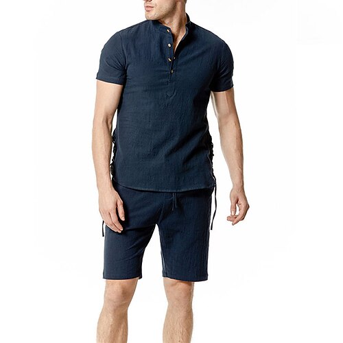 Herre T-skjorte drakter Joggedress Tennis skjorte Shorts og T-skjorte sett عادي Krage Dagligdagstøy Feriereise Kort Erme 2 deler Klær Mote Sport Fritid
Herre T-skjorte drakter Joggedress Tennis skjorte Shorts og T-skjorte sett عادي Krage Dagligdagstøy Feriereise Kort Erme 2 deler Klær Mote Sport Fritid